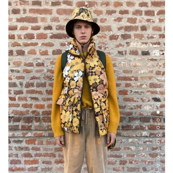 ZARA Floral Puffer Jacket 2 in One Detachable Sleeves (New with Tags) - Picture 3 of 4